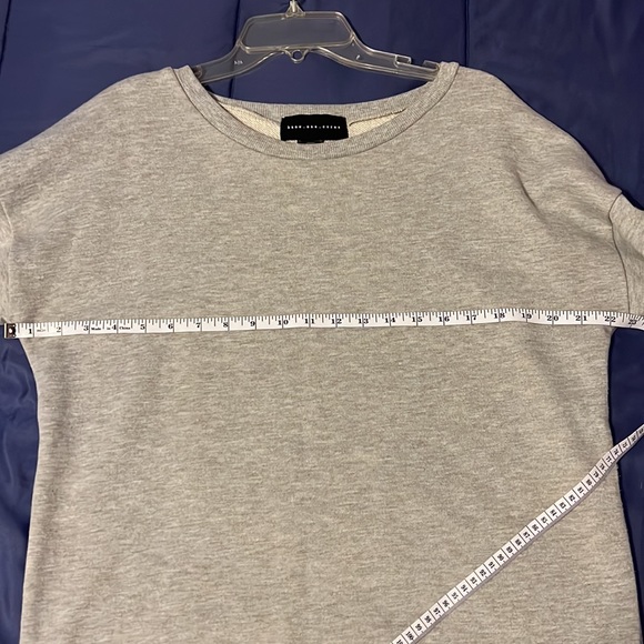 Know One Cares Metallic Sweatshirt Twofer Dress - Picture 6 of 10